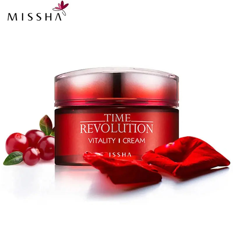 MISSHA Time Revolution Vitality Cream 50ml Facial Care Firming Moisturizing Face Serum Korea Cosmetics OlivienneSkinCo