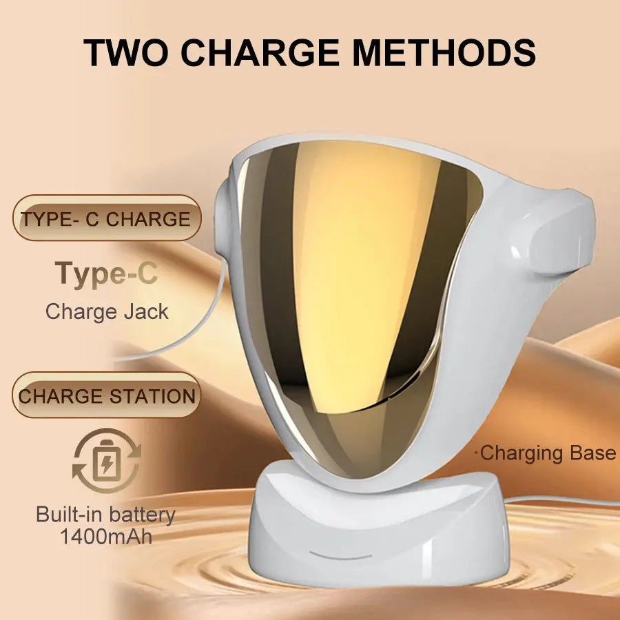 NIR LED Face Mask Red Light Therapy Respirable 3 Colors 807 Lamp Anti-Aging Acne Treat Reduce Wrinkle Full Facial Neck Care Mask OlivienneSkinCo