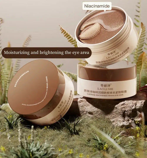 Caffeine & Niacinamide Eye Masks (60pcs) – Hydrating, Firming & Dark Circle Treatment Olivienne Beauty