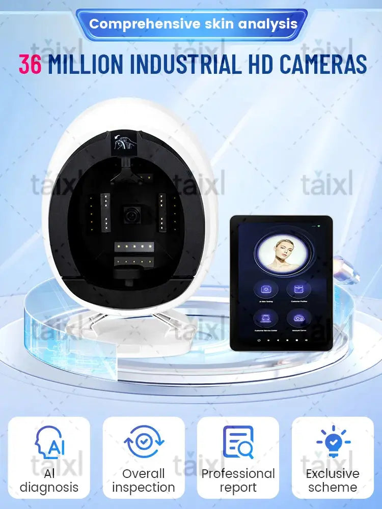 AISIA Q1 3D AI Facial Skin Analyzer Detection Skin Problem Diagnosis 8 Spectrum Professional Analysis Beauty Salon Equipment OlivienneSkinCo